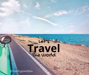 Blue Green and Beige Photographic Travel Facebook Post