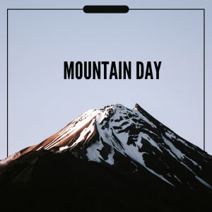 White Minimalist Mountain Day Instagram Post